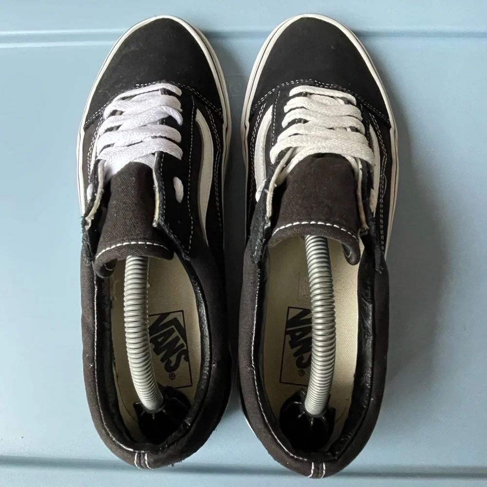 Vans Off The Wall Black And White Suede Sneakers - Picture 5 of 10